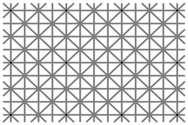 Illusione ottica di Ninio: quanti puntini vedi nella foto?